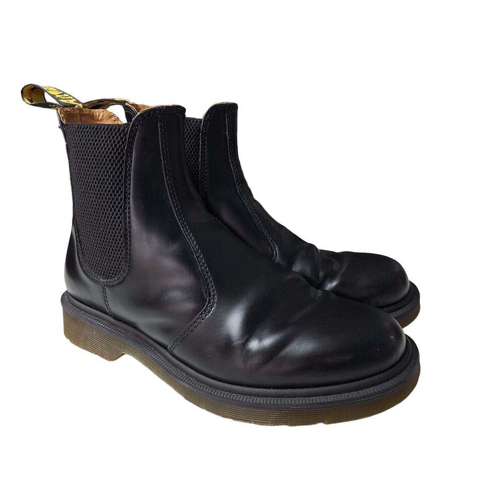 Dr Martens Boots Mens 7 Smooth Leather Chelsea Chunky Pull On Grunge Goth